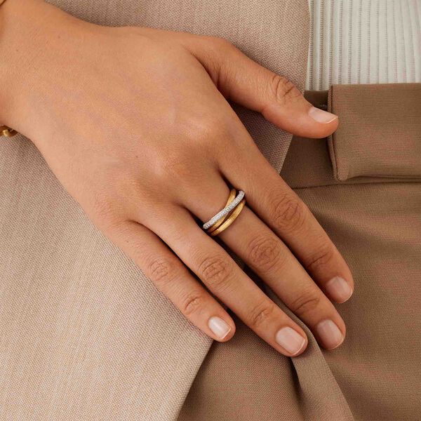 Jaipur Yellow Gold and Diamond Ring